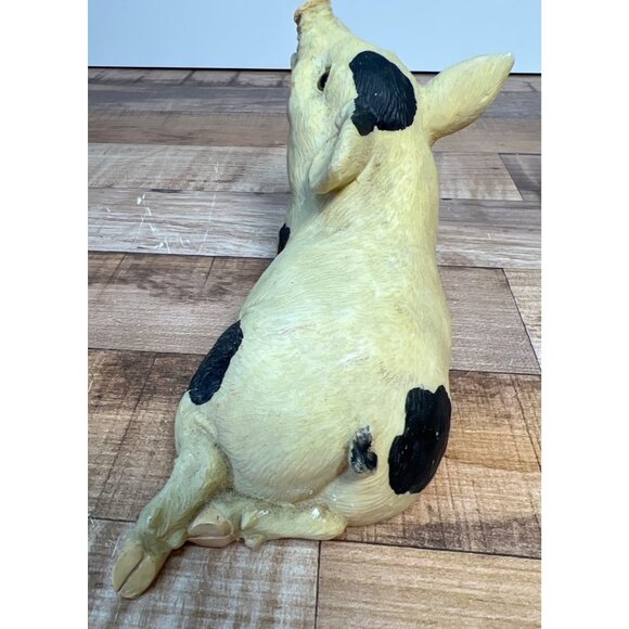 Vintage Ceramic Pig Figurine With Black Spots Lifelike Design Farmhouse Decor Co - Picture 4 of 4